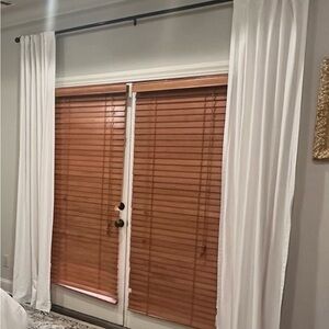 Set of 2, 96 Inch Cotton Curtains